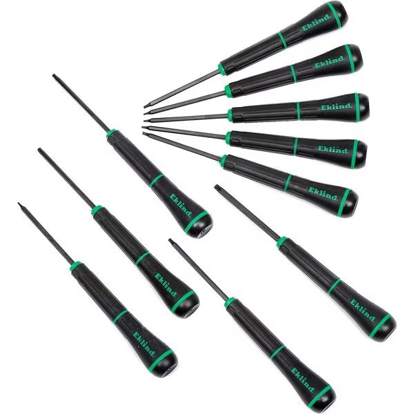 T3-T20 10Pc. Torx Precision Screwdriver Set, Eklind, Mfr#: 92200